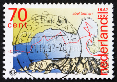 Postage stamp Netherlands 1992 Discovery of New Zealand and Tasm