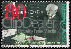 Postage stamp Netherlands 1991 Tobias M. C. Asser