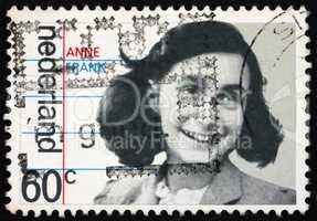 Postage stamp Netherlands 1980 Anne Frank, victim of the Holocau