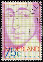 Postage stamp Netherlands 1977 Baruch de Spinoza, Philosopher