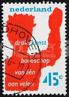 Postage stamp Netherlands 1976 One Communicating with Many