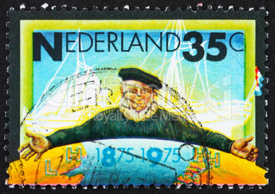 Postage stamp Netherlands 1975 Emblem of Zeeland Steamship Compa