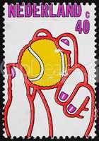 Postage stamp Netherlands 1974 Tennis Ball