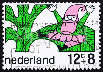 Postage stamp Netherlands 1968 Goblin, Fairy Tale Character