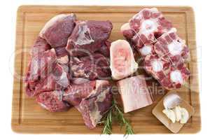variety of beef meat