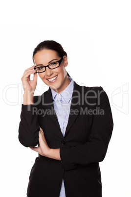 Smiling businesswoman or entrepeneur