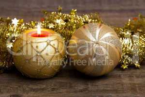 Weihnachtsstimmung mit Kerze