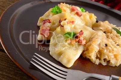 Pierogi.Polish christmas dish