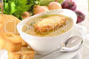 Paris onion soup