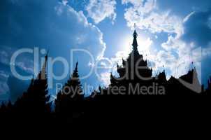 Silhouette of Shwedagon Paya