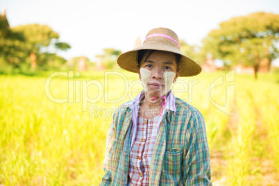 Mature Burmese farmer
