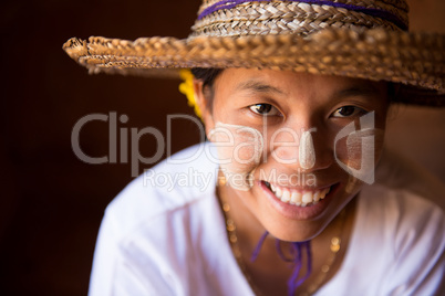 Smiling Myanmar girl