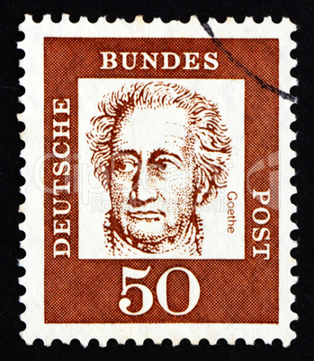 Postage stamp Germany 1961 Johann Wolfgang von Goethe