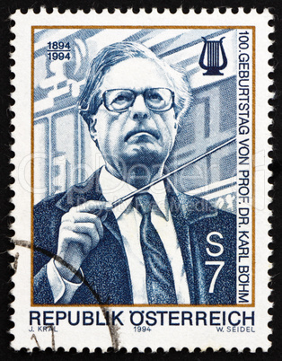 Postage stamp Austria 1979 Karl Bohm, Conductor