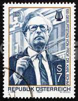 Postage stamp Austria 1979 Karl Bohm, Conductor