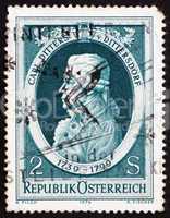 Postage stamp Austria 1974 Carl Ditters von Dittersdorf, Compose