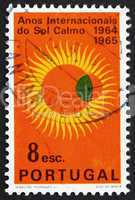 Postage stamp Portugal 1964 Partial Eclipse of Sun