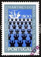 Postage stamp Portugal 1971 Missionaries and Ship