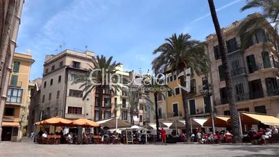 Strassencafe in Palma de Mallorca