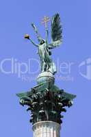 Archangel Gabriel Statue in Budapest