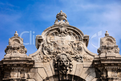 Habsburg Gate Details in Budapest