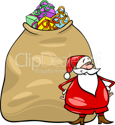 santa claus cartoon christmas illustration