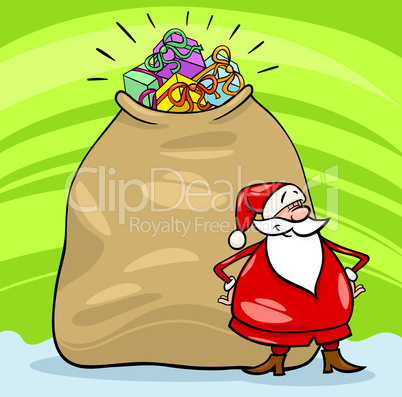 santa claus cartoon christmas illustration