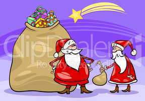 santa claus cartoon christmas illustration