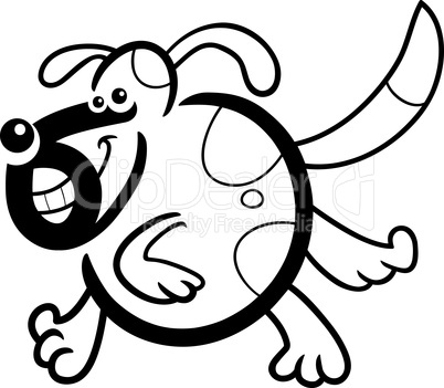 cartoon dog or puppy for coloring