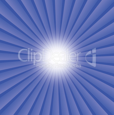 abstract rays background of blue star burst