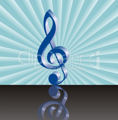 abstract music background with musical key