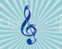 abstract music background with musical key