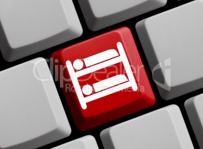 Hochbett auf Tastatur