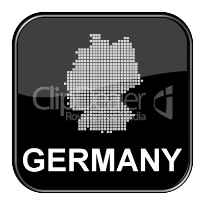 Glossy Button Deutschland / Germany