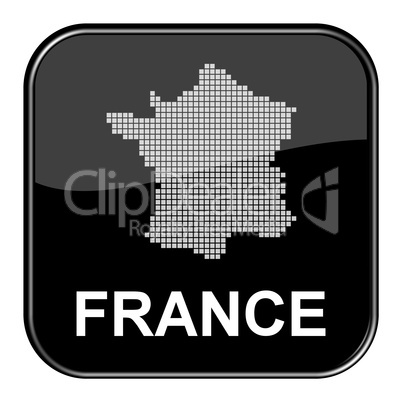 Glossy Button Frankreich / France