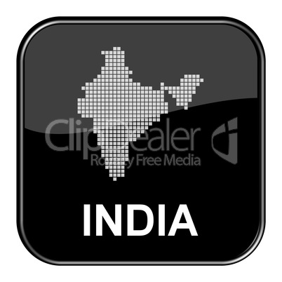Glossy Button Indien / India