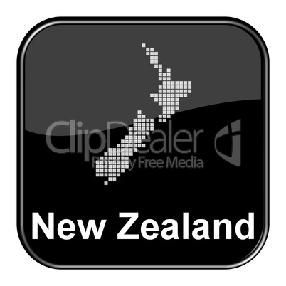 Glossy Button Neuseeland / New Zealand