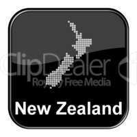 Glossy Button Neuseeland / New Zealand