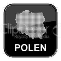 Glossy Button schwarz Polen