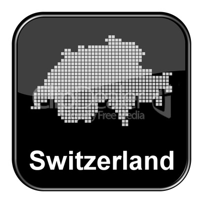 Glossy Button Schweiz / Switzerland