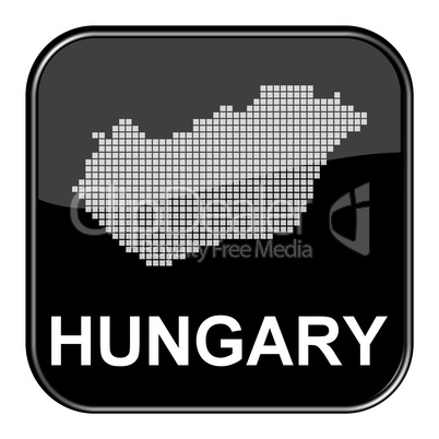 Glossy Button Ungarn / Hungary