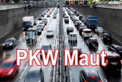 traffic jam pkw maut