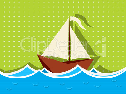 Sailing ship graphic