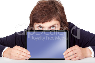 Woman with Tablet PC