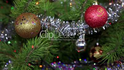 Christmas tree twinkle lights