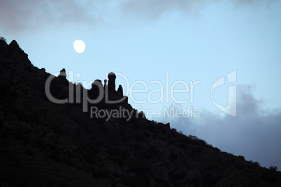 Movement of the clouds on the mountain Demerdji. Alushta, Crimea, Ukraine (TimeLapse)