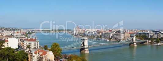 Panoramic overview of Budapest, Hungary