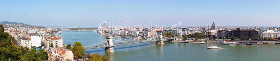 Panoramic overview of Budapest, Hungary