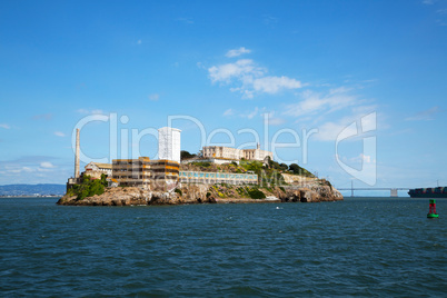 Alcatraz island in San Francisco bay, California