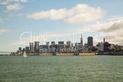 Downtown of San Francisco as seen from the bay